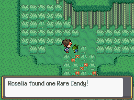 Roselia found one Rare Candy!