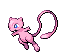 An official sprite of Mew. It has several frames of animation that include waving its' arms and curling its' tail.